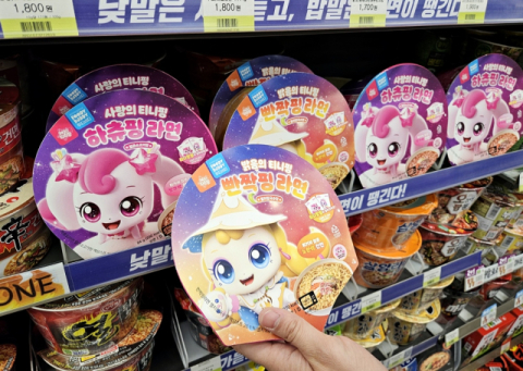 초통령 티니핑, 라면과 만나다… CU, '캐치! 티니핑 라면' 단독 출시