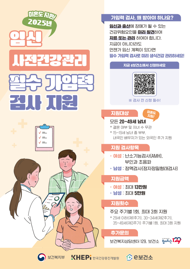 임신 사전건강관리 지원사업 포스터. 봉화군 제공