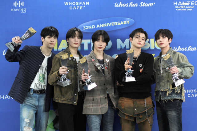 그룹 투모로우바이투게더(TXT). 한터뮤직어워즈 제공