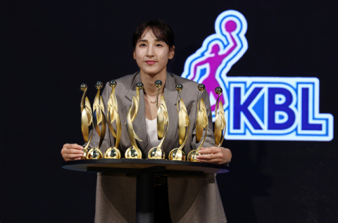 여자농구 정규리그 MVP는 우리은행 김단비…'무려 8관왕'