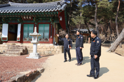 김재병 경남소방본부장, 26일 창녕군 대표 사찰 관룡사 현장지도방문