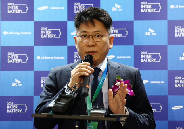 김동명 LG에너지솔루션 최고경영자 사장이 5일 서울 강남구 코엑스에서 열린 