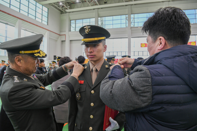 7일 해병대 교육훈련단에서 부사관 합동 임관식이 열리고 있다. 해병대 교육훈련단 제공.