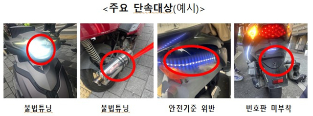 주요단속 대상 예시. 대구시 제공