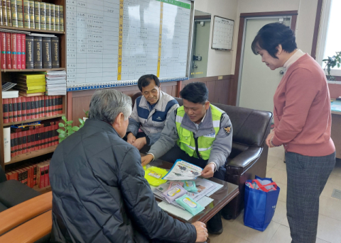 영주경찰서, 택시회사 방문, 교통사고 예방 홍보전 펼쳐