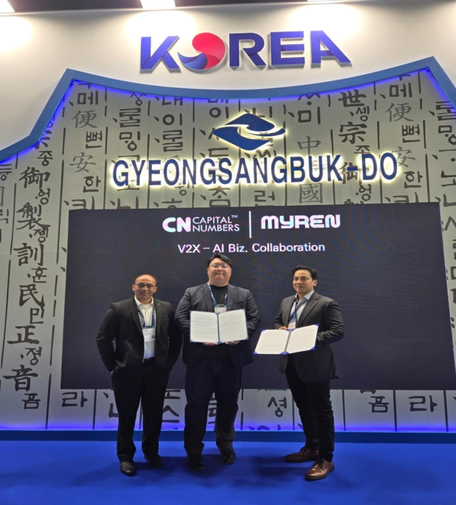 MWC 참관기업 현지 계약 체결. 경북도 제공.