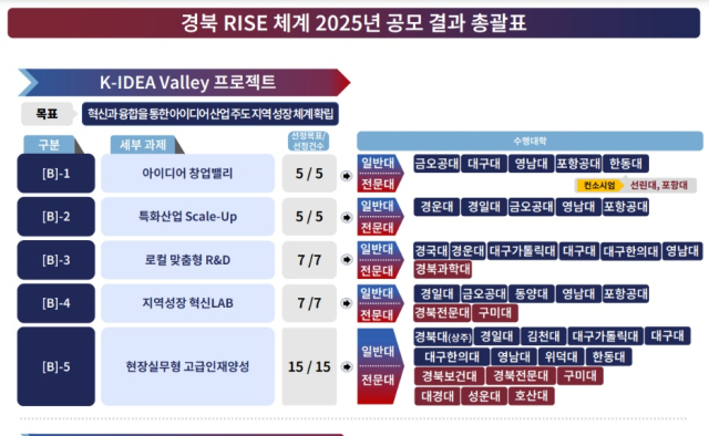 경북도 RISE 101개 사업 추진한다