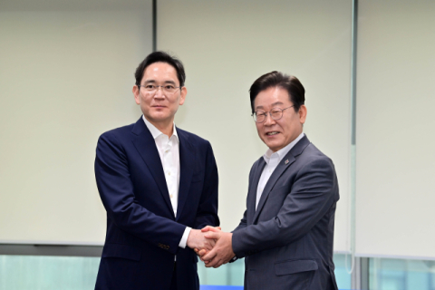 이재명, 이재용 만나 