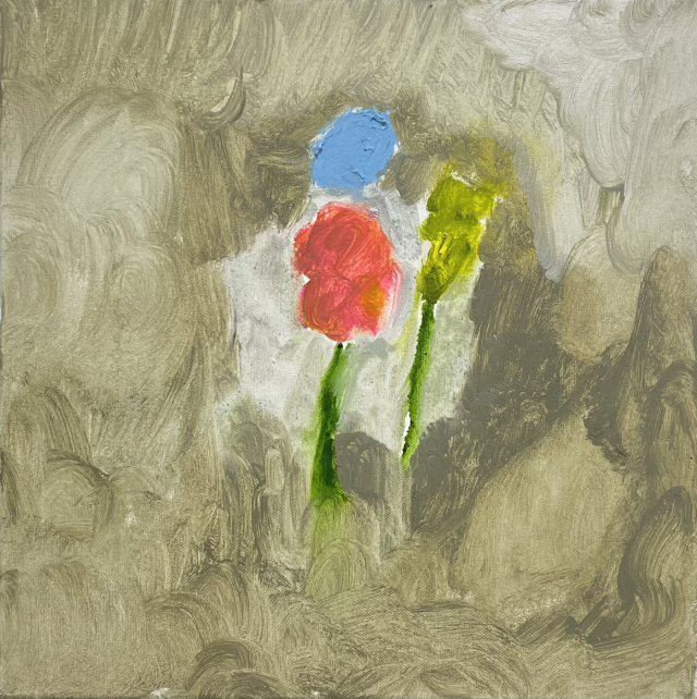 Dear my Flower, 2024, Oil on canvas, 40x40cm