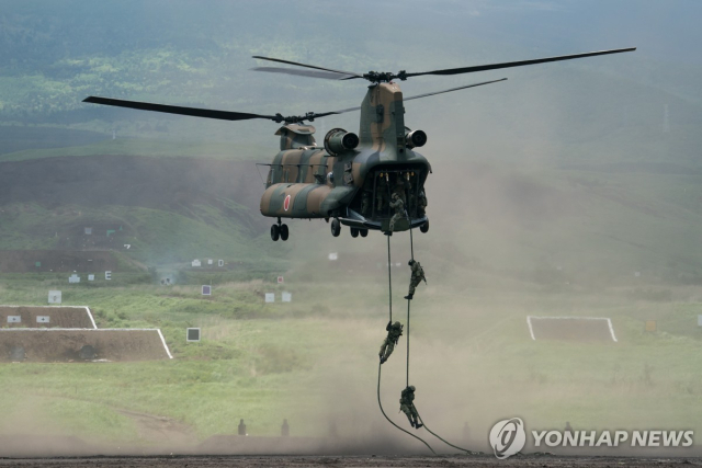 일본 자위대 훈련[EPA 연합뉴스 자료사진]