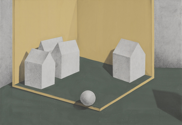 정서온, 존재와 시간#2, 182×227cm, Mixed material on Korean Paper, 2022