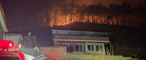 결국 청송으로 산불 번져