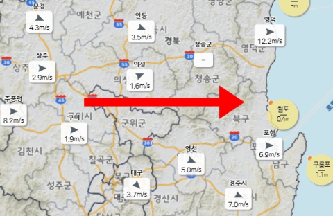 [속보] 포항에도 산불 대피 긴급재난문자