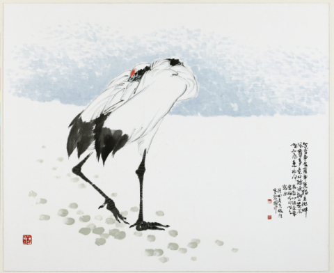 [이인숙의 옛그림 예찬] <291>노화가의 자화상 같은 학 그림