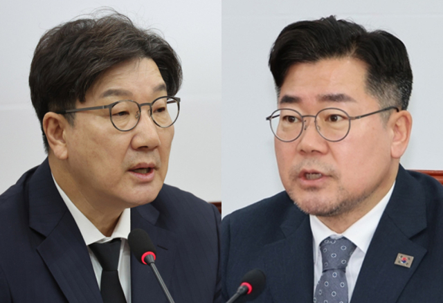 국민의힘 권성동 원내대표, 더불어민주당 박찬대 원내대표. 연합뉴스