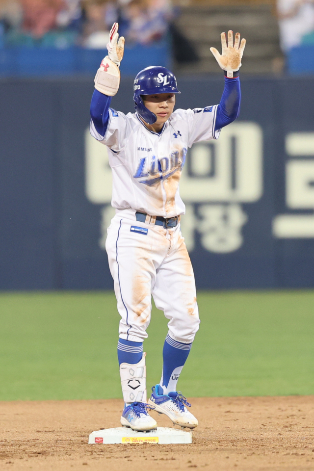 삼성 라이온즈의 공격 선봉 김지찬. 삼성 제공