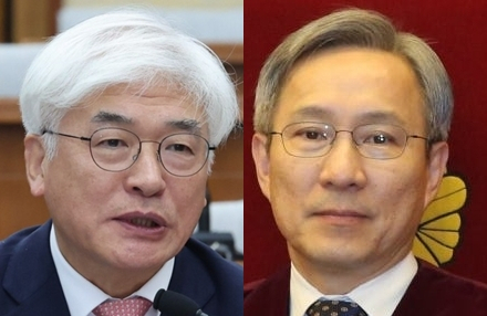 마은혁 헌법재판관 후보자, 강일원 전 헌법재판관. 연합뉴스