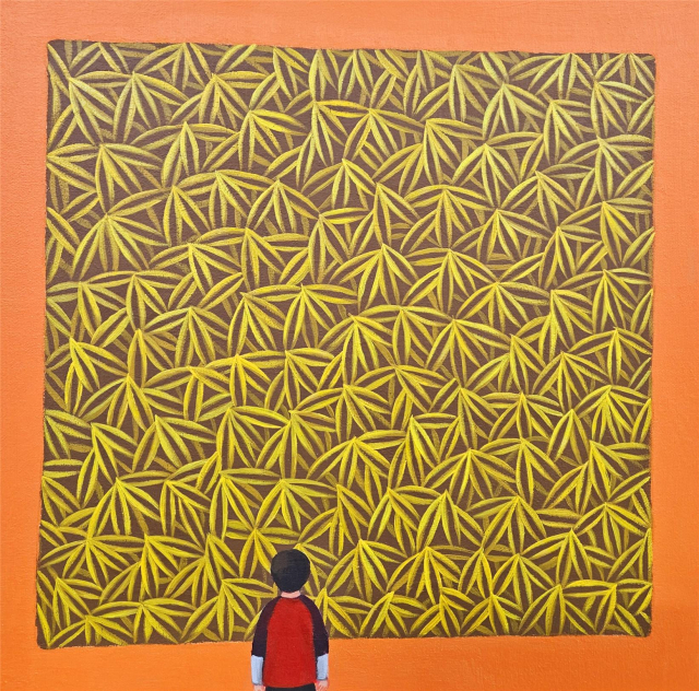 오승아, Deam, 45.0×45.0cm, Acrylic on Canvas, 2025