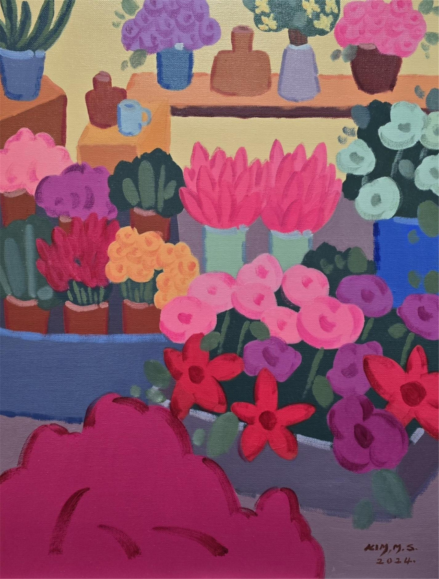 김명숙, 인상(印象), 53.0x40.9cm, Oil on Canvas, 2024