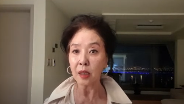 배우 김부선. 유튜브 채널 