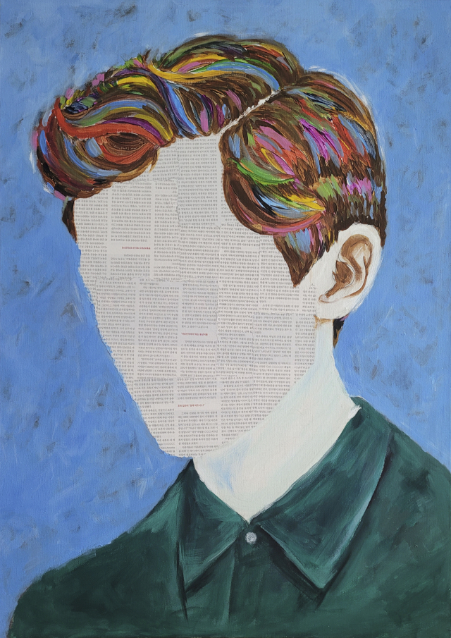 이교광, 무제25-3, 90.9x65.1cm, 아크릴 채색, 혼합 재료, 2025