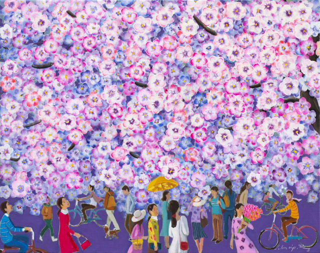 이존립, A happy day, oil on canvas, 53x40.9cm