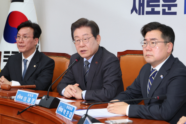 더불어민주당 이재명 대표가 지난 7일 서울 여의도 국회에서 열린 최고위원회의에서 발언하고 있다. 연합뉴스