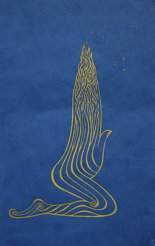 김형표, 바램, 35×55cm, 한지