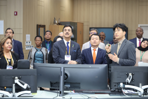 국제 국회의장단, 한국 스마트 물관리 기술 현장 찾았다