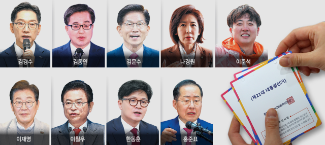 홍준표 전 대구시장이 14일 서울 여의도 대하빌딩에 마련된 선거사무소에서 제21대 대통령 선거 출마를 선언하고 있다. 연합뉴스