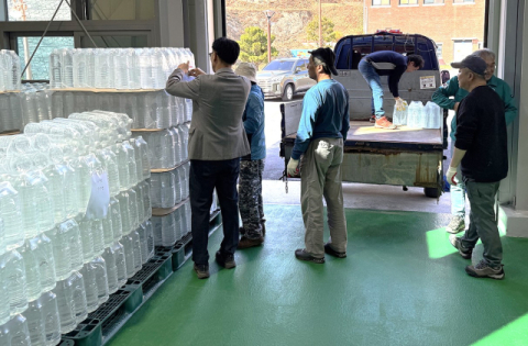 안동시, 수돗물 '상생수'(相生水) 병입 비상급수지역 지원