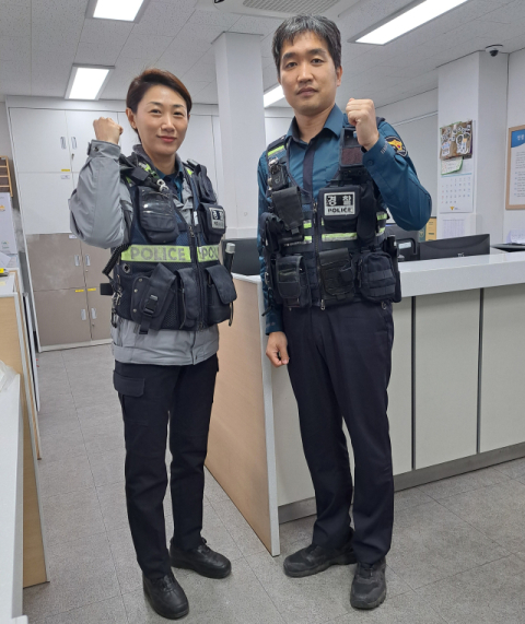 포항 아파트 화재 인명피해 막으려 밤새 뛰어다닌 '두 경찰관'