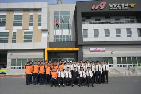 이동원 경남소방본부장, 16일 직원 격려차 밀양소방서 방문