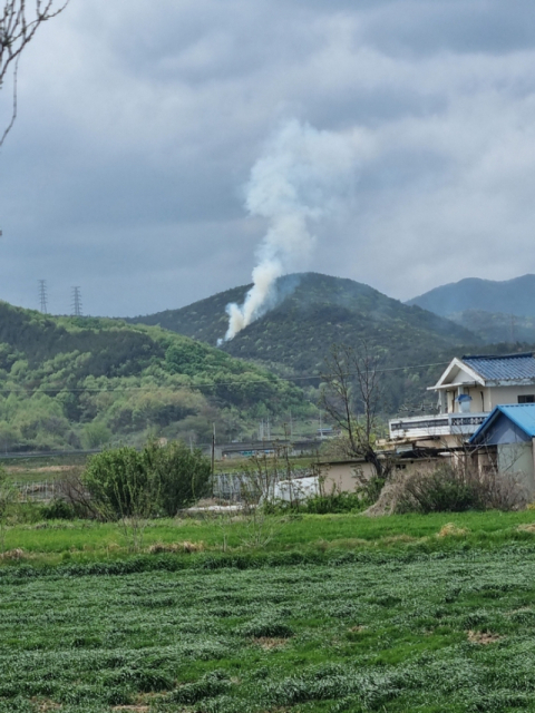 경주 안강읍 산불로 1.3 ha태우고 1시간여 만에 진화