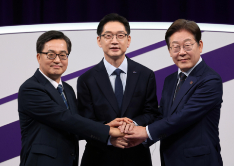 민주 경선 첫 토론회, 세 후보 대한민국 살리기 비법은?