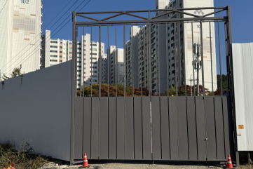 지묘동 오수중계펌프장 공사 8개월째 중단