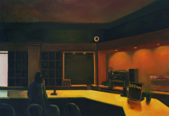 노민지, Black Road coffee, 80.3x116.8cm, canvas on oil. 2024.