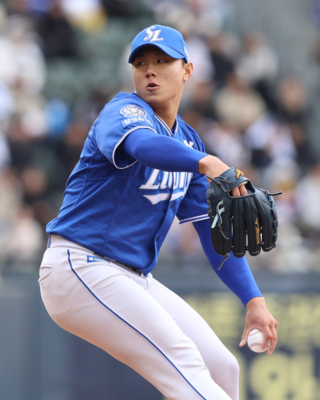 삼성 라이온즈의 특급 신인 배찬승. 삼성 제공