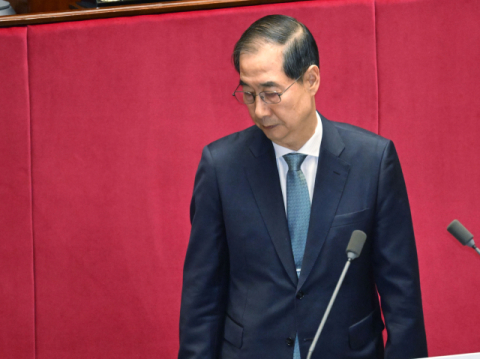 한덕수, '대선 출마' 질문에 