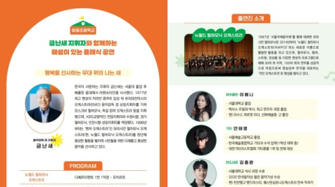 대구 화동초, 금난새 지휘자와 '해설이 있는 클래식 공연' 개최