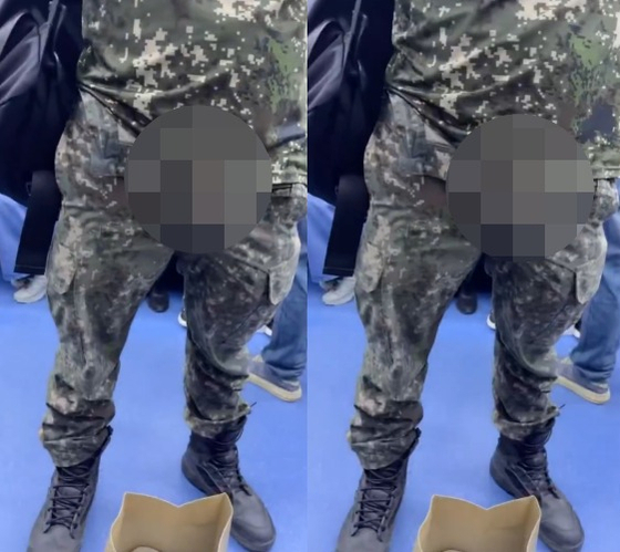 경찰이 신분당선 지하철에서 군복 바지 지퍼를 열고 중요 부위를 노출한 남성에 대한 수사에 나섰다. 엑스 캡처