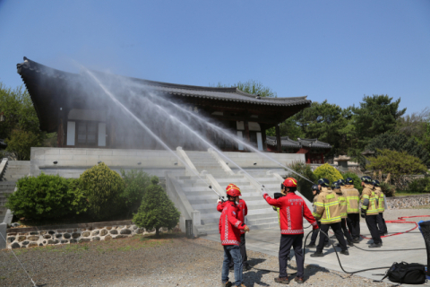 대구북부소방서, 산림·문화재 화재 대비 유관기관 합동훈련