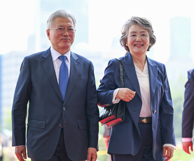 문재인 전 대통령과 김정숙 여사. 연합뉴스