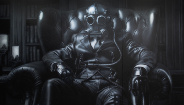 심윤, WAR TRAVELER, 2024, acrylic on canvas, 259x450cm. 대구미술관 제공