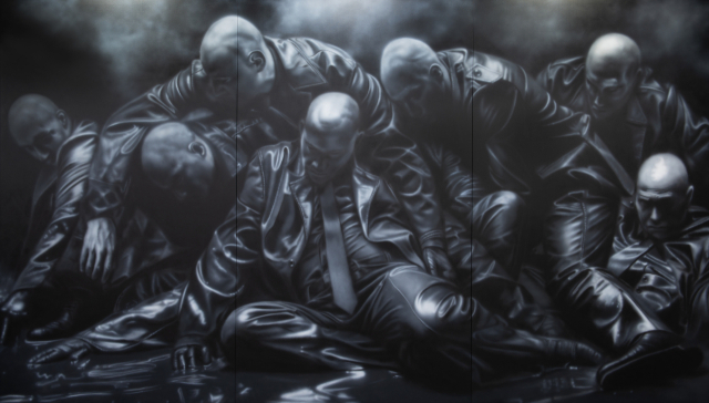 심윤, WAX MEN, 2024, acrylic on canvas, 259x450cm. 대구미술관 제공