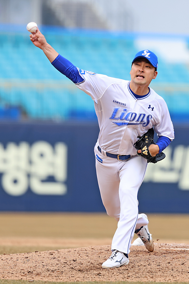 삼성 라이온즈의 베테랑 불펜 임창민. 삼성 제공