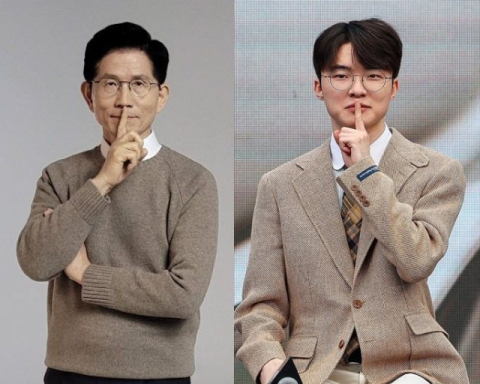 '페이커'의 '쉿' 따라한 김문수…T1 
