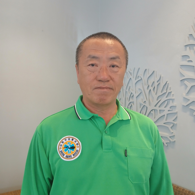 고재극 시민구조봉사단장. 이현주 기자