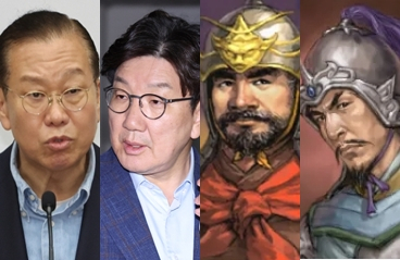권영세(1959-), 권성동(1960-), 이각(?-198), 곽사(?-197). 연합뉴스, 코에이 삼국지11