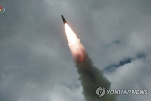 북한 발사 탄도미사일. 연합뉴스